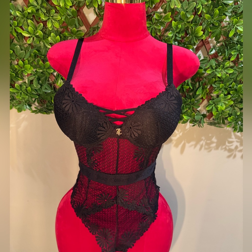 Juicy Couture Black Lace Bodysuit